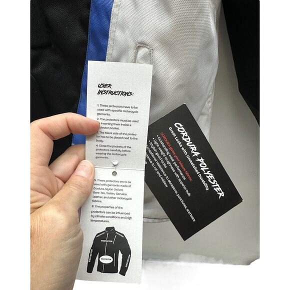 HWK Motorcycle Jacket Riding 5XL Motorbike CE Armored Breathable w/Lining NWT - Picture 12 of 16